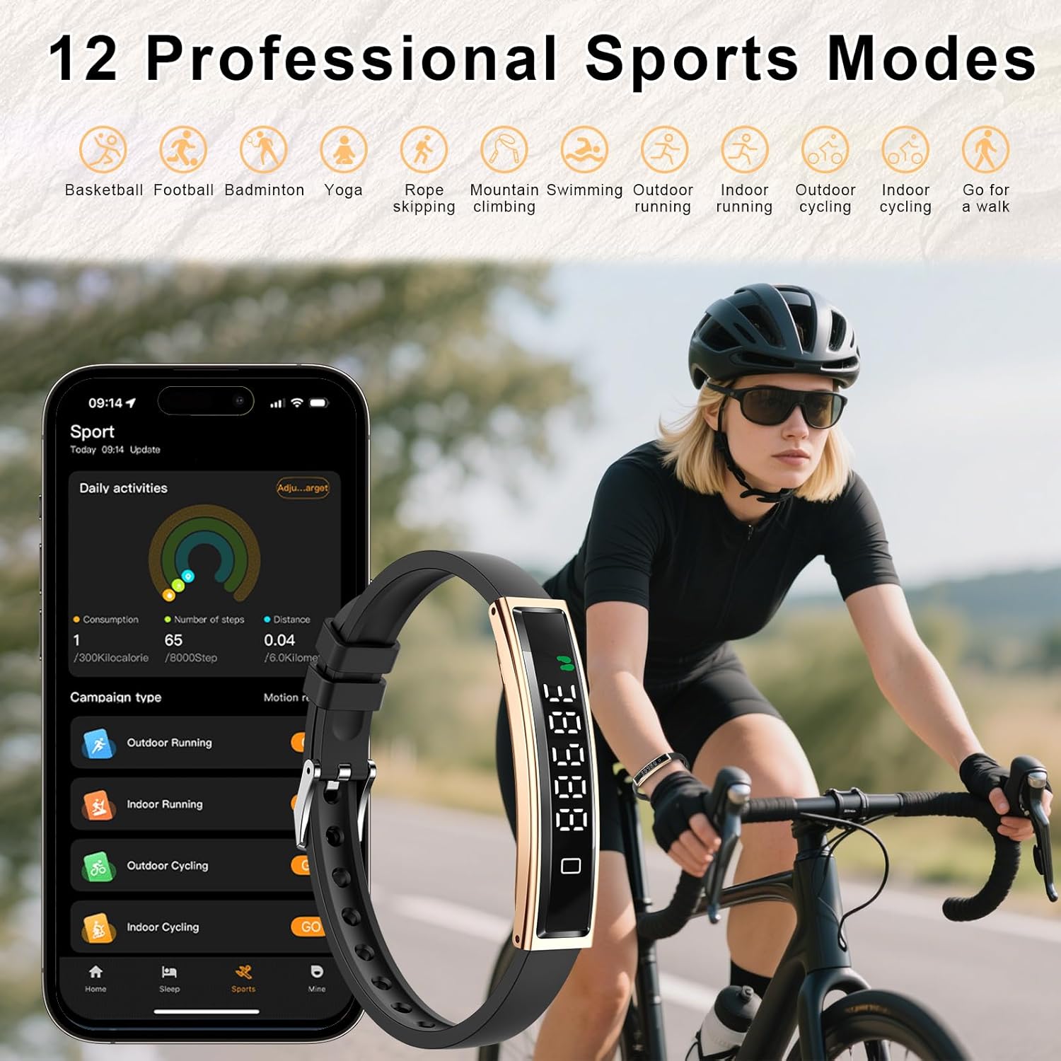 Efolen B3 Smart Bracelet for Women | Heart Rate, Sleep & Fitness Tracker | سوار Efolen B3 الذكي للنساء | تتبع معدل ضربات القلب والنوم واللياقة البدنية