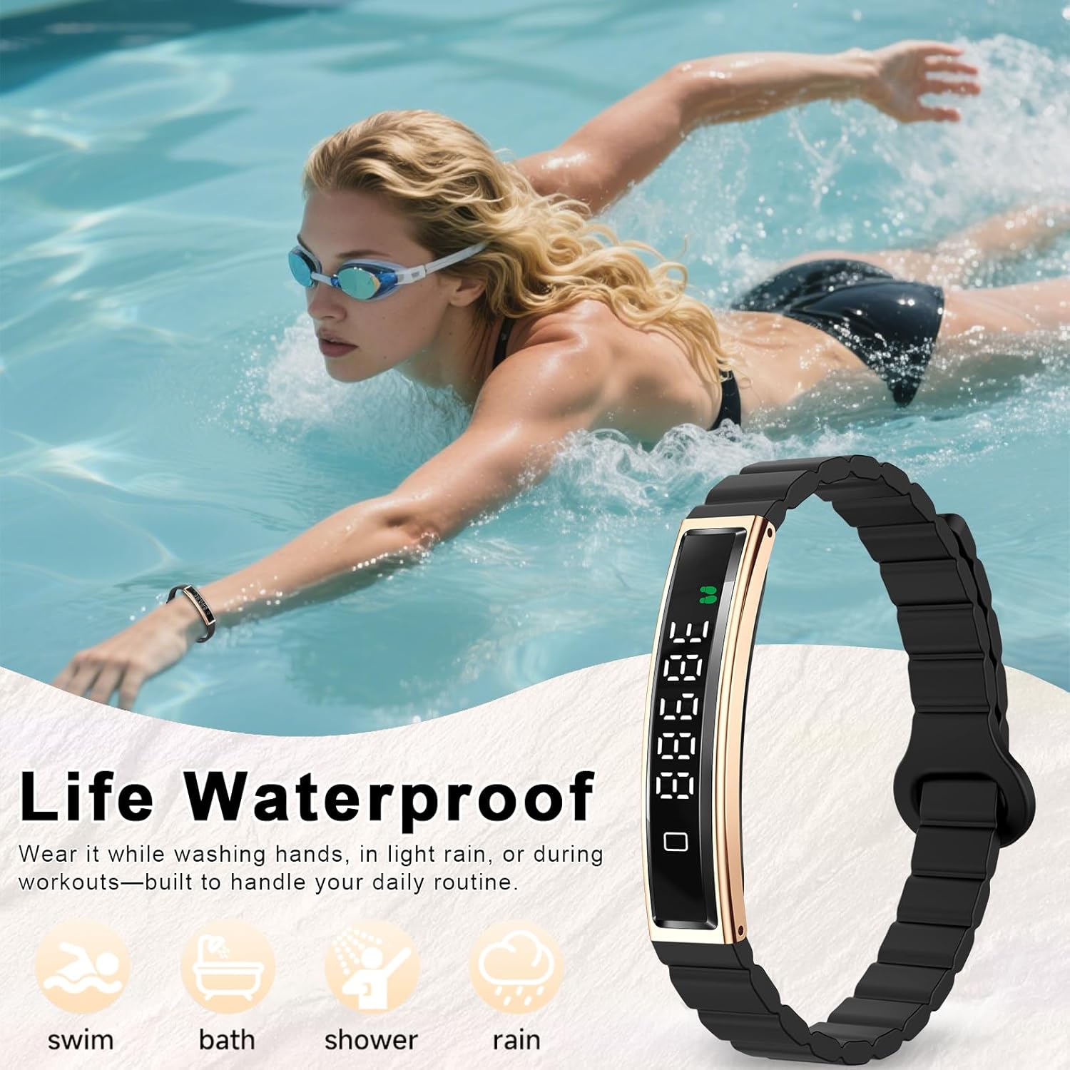 Efolen B3 Smart Bracelet for Women | Heart Rate, Sleep & Fitness Tracker | سوار Efolen B3 الذكي للنساء | تتبع معدل ضربات القلب والنوم واللياقة البدنية