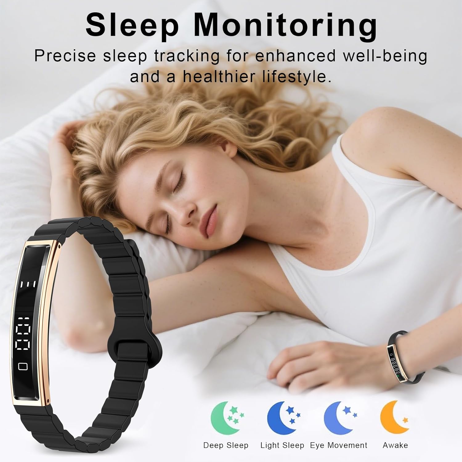 Efolen B3 Smart Bracelet for Women | Heart Rate, Sleep & Fitness Tracker | سوار Efolen B3 الذكي للنساء | تتبع معدل ضربات القلب والنوم واللياقة البدنية