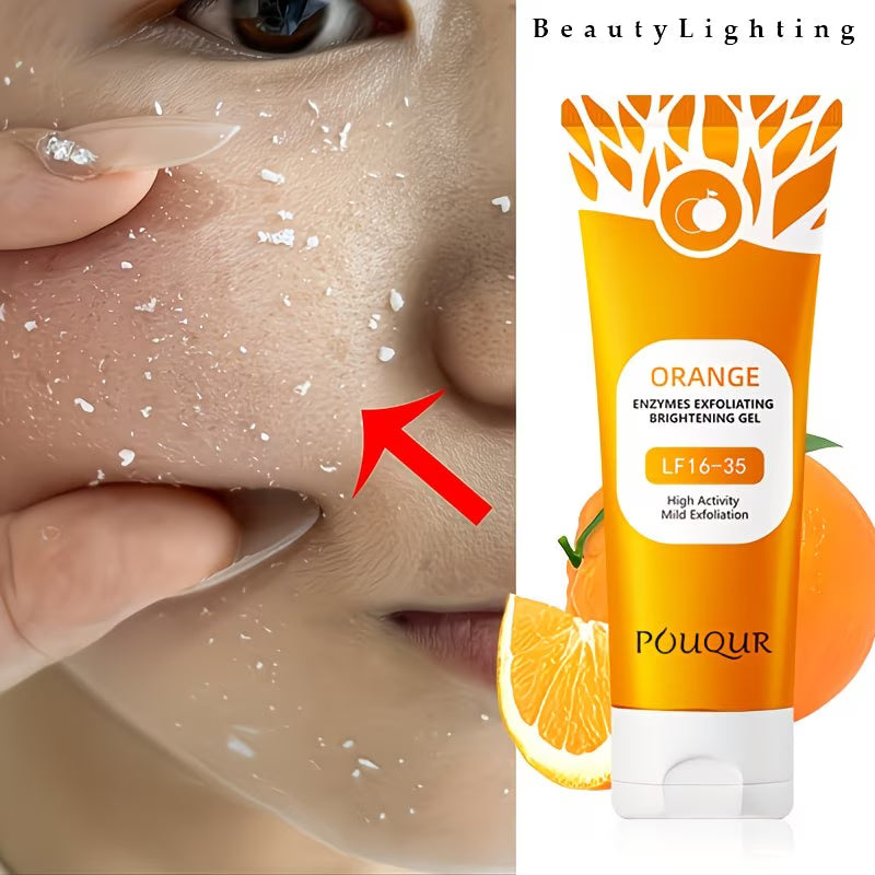 Pack of 2 Orange Exfoliating Gel for Face & Body